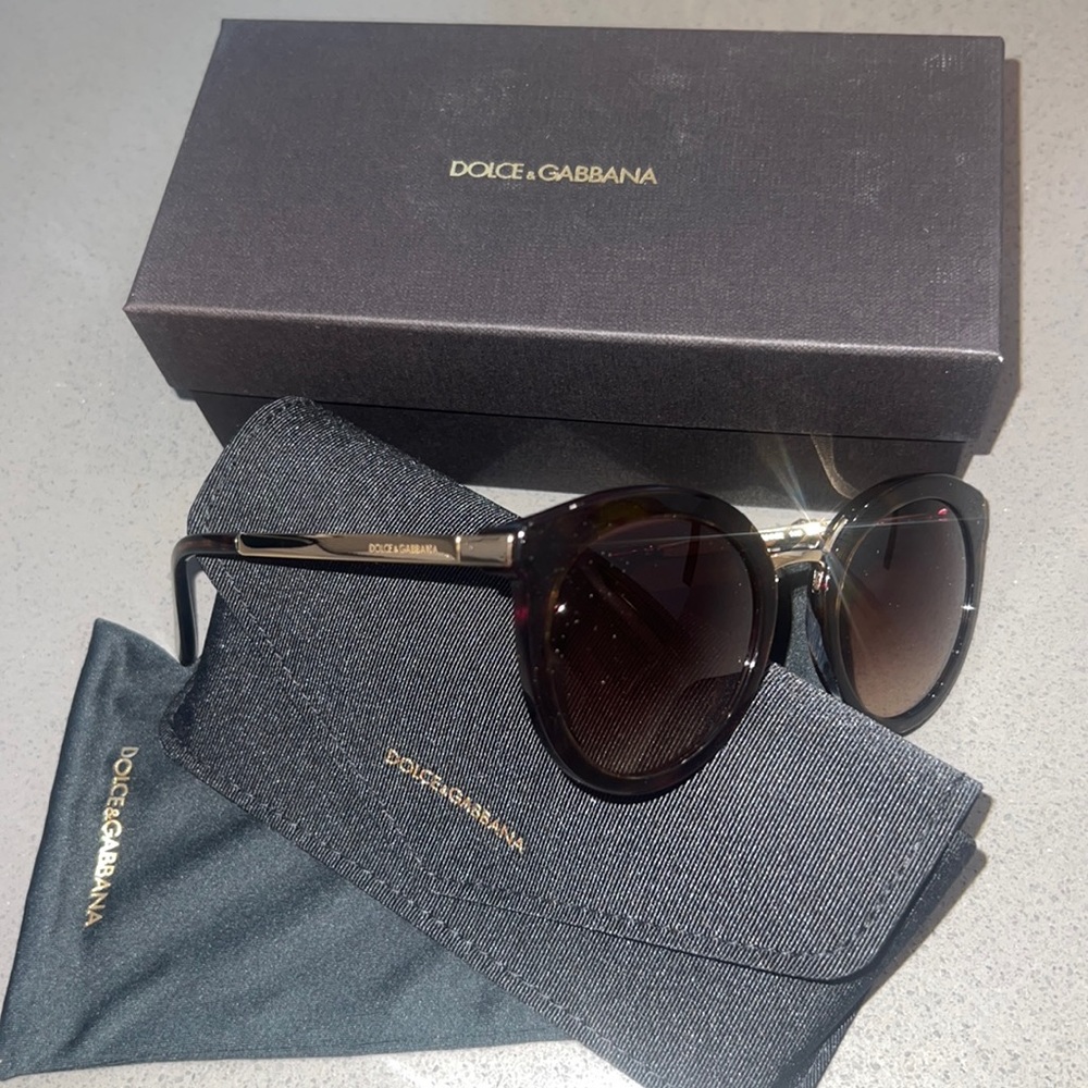 Dolce and Gabbana tortoiseshell sunglasses